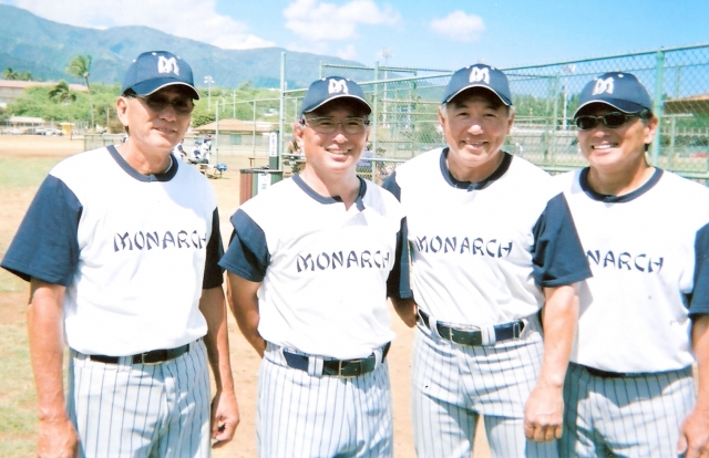 Maui Senior Softball Players [Mar 2008]
Stanley Makishima, Robin Tanaka, Renard Saiki, Leonard Tomita